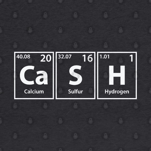 Cash (Ca-S-H) Periodic Elements Spelling by cerebrands